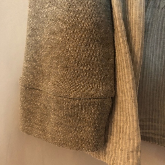 ANTHROPOLOGIE SUNDAY IN BROOKLYN Mixed Media Raglan Sweater Size XL - Picture 9 of 11